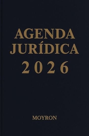 Agenda jurídica Moyron. Azul. 2026