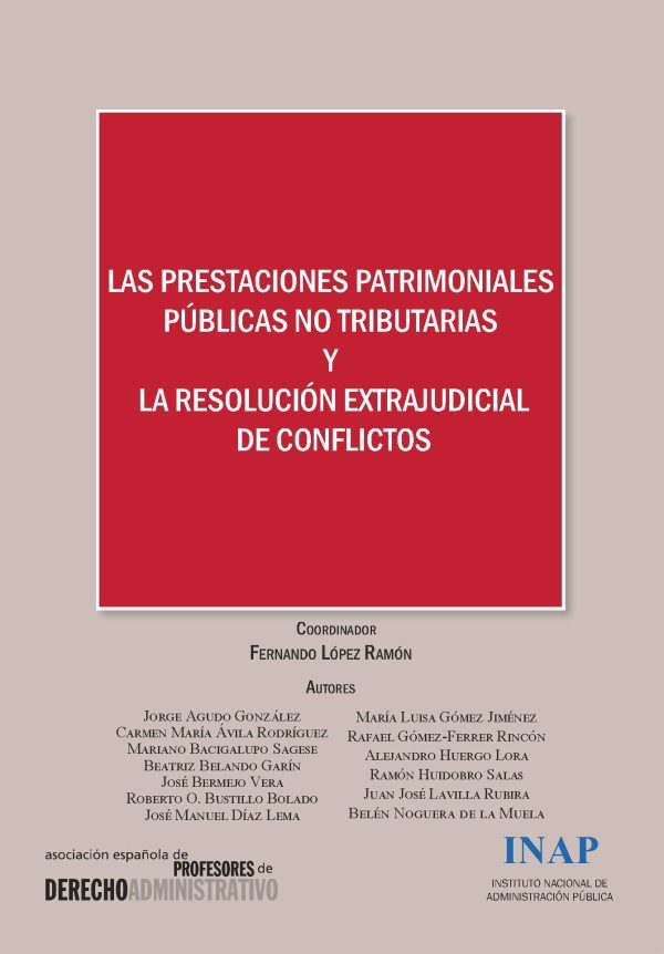 Prestaciones patrimoniales públicas no tributarias y la resolución extrajudicial de conflictos