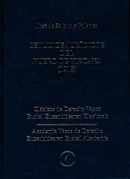 Estudios jurídicos del fuero de Vizcaya (1918)