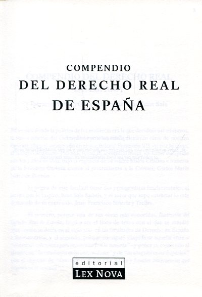 Compendio del Derecho Real de España