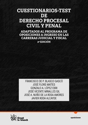 Cuestionarios Test de Derecho Procesal Civil y Penal