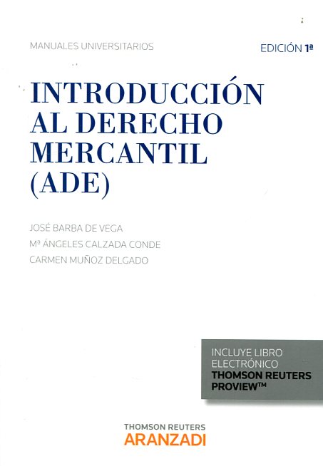 Introducción al Derecho Mercantil (ADE)