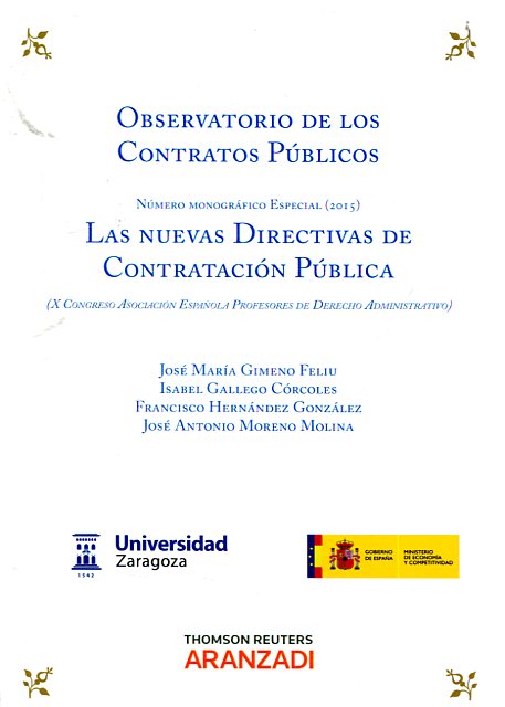 Las nuevas directivas de Contratación Pública