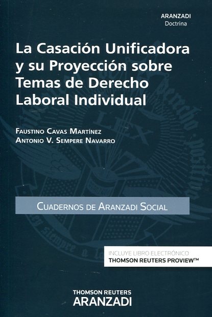 La casación unificadora y su proyección sobre temas de derecho laboral individual