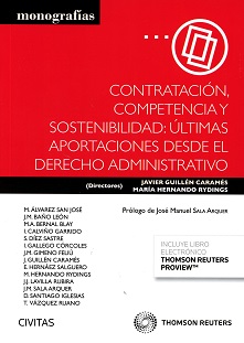 Contratación, competencia y sostenibilidad: últimas aportaciones desde el derecho administrativo