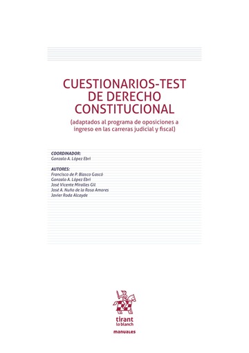 Cuestionarios-Test de Derecho Constitucional