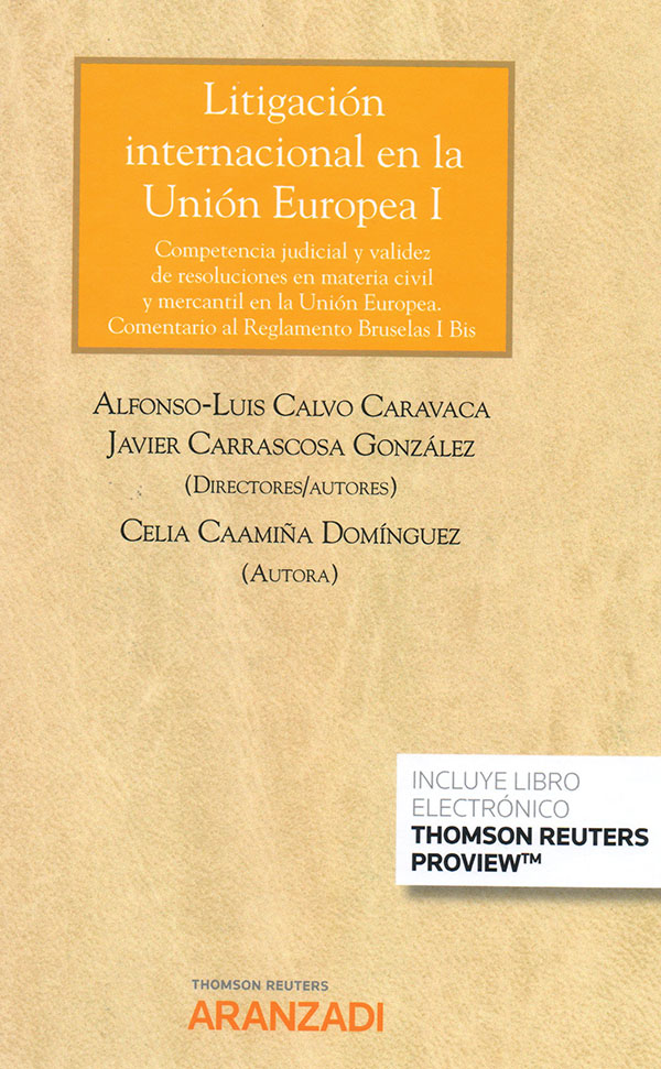 Litigación internacional en la Unión Europea I