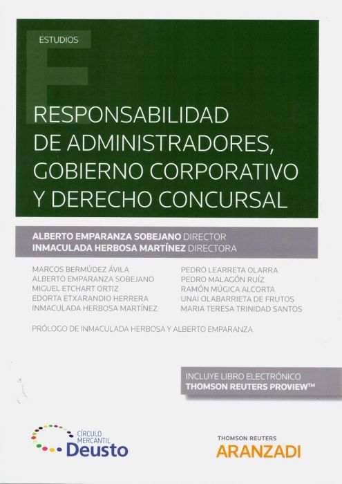 Responsabilidad de administradores, gobierno corporativo y derecho concursal