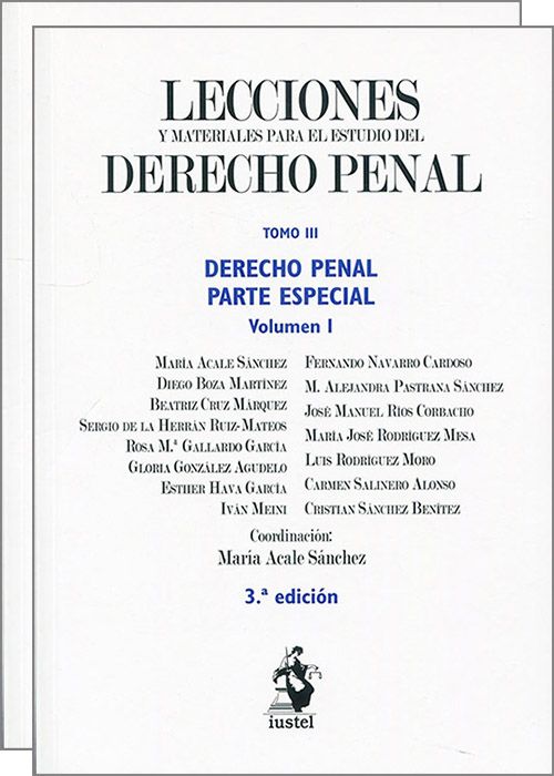 Lecciones y materiales para el estudio del Derecho Penal. Tomo III