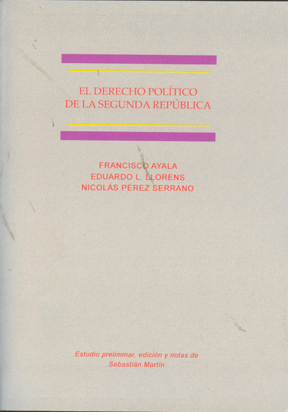El derecho político de la Segunda República