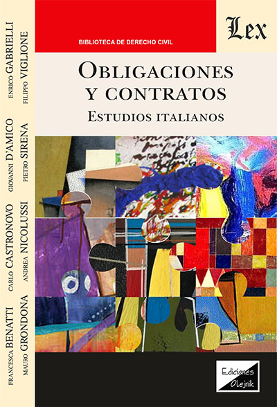 Obligaciones y contratos. Estudios italianos