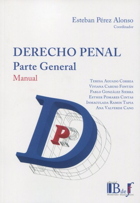 Derecho penal. Parte general. Manual