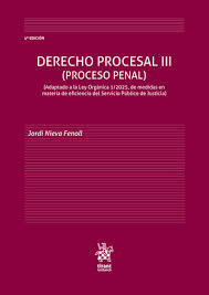 Derecho Procesal III. Proceso Penal