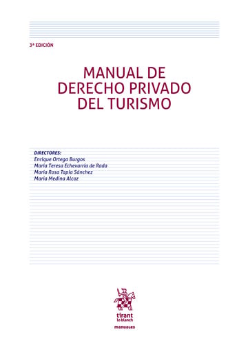 Manual de Derecho Privado del Turismo