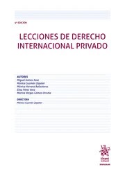 Lecciones de Derecho Internacional Privado