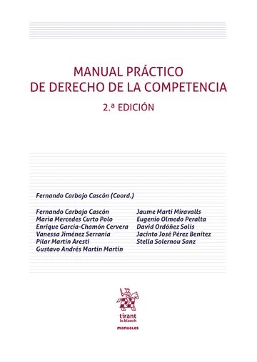 Manual práctico de derecho de la competencia