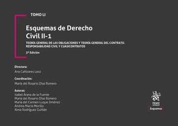 Tomo LI. Esquemas de Derecho Civil II-1. Teoría general de las obligaciones y teoría general del contrato