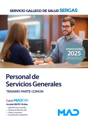 Servicio Gallego de Salud (SERGAS) Personal de Servicios Generales. Temario. Parte Común