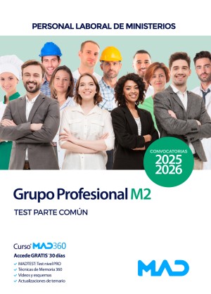 Ministerio de Defensa. Grupo Profesional M2. Personal Laboral de Ministerios. Test. Parte Común