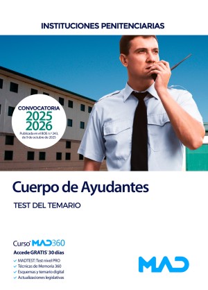 Instituciones Penitenciarias (Ministerio del Interior) Cuerpo de Ayudantes de Instituciones Penitenciarias. Test del temario