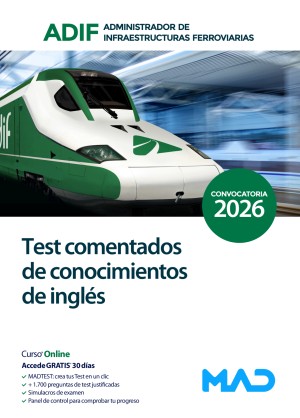 Administrador de Infraestructuras Ferroviarias (ADIF) Test comentados de conocimientos de inglés