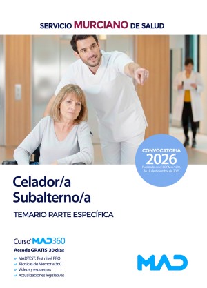 Servicio Murciano de Salud (SMS) Celador/Subalterno. Temario Específico
