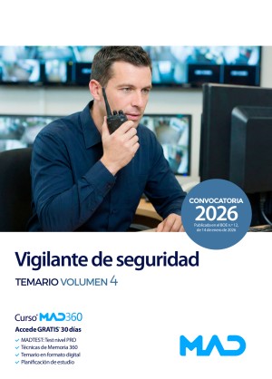 Ministerio del Interior. Vigilante de seguridad. Temario. Volumen 4