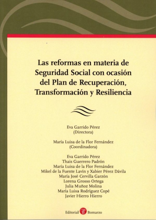 Las reformas en materia de Seguridad Social con ocasión del Plan de Recuperación, Transformación y Resiliencia