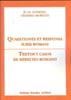 Quaestiones et responsa iuris romani. Textos y casos de derecho romano