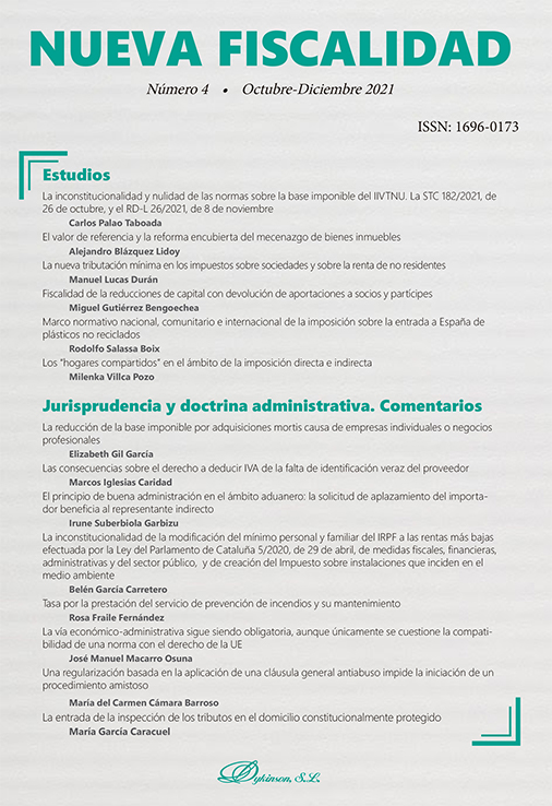 La reducción de la base imponible por adquisiciones mortis causa de empresas individuales o negocios profesionales. A propósito de la STS de 2 de junio de 2021