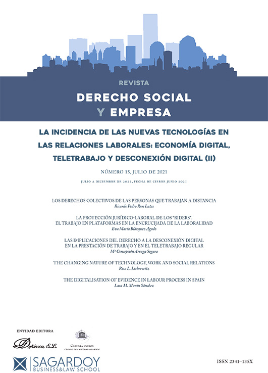 LOS DERECHOS COLECTIVOS DE LAS PERSONAS QUE TRABAJAN A DISTANCIA