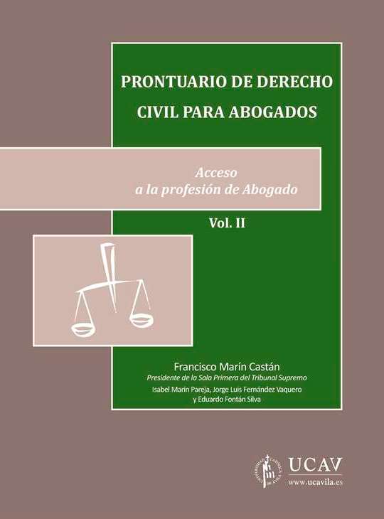 Prontuario de derecho civil para abogados. Acceso a la profesión de abogado