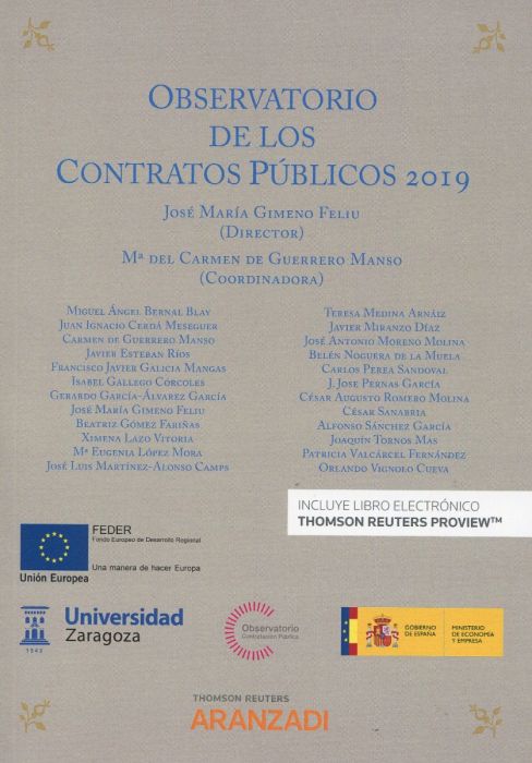 Observatorio de los contratos públicos 2019