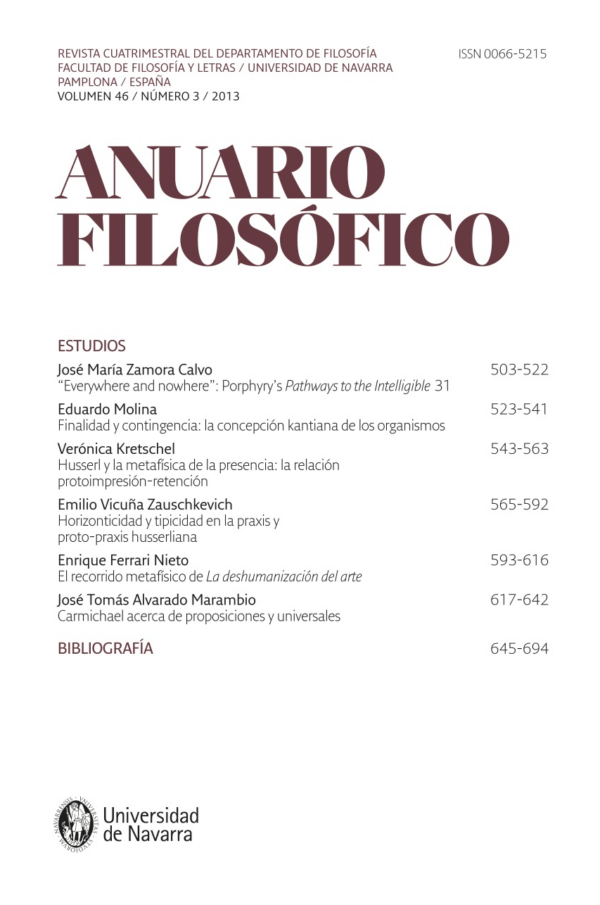 Anuario Filosófico. 1-2026