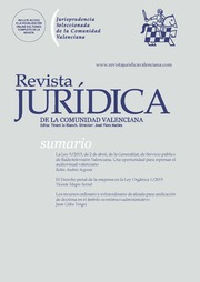 Revista Jurídica de la Comunidad Valenciana. Número 93